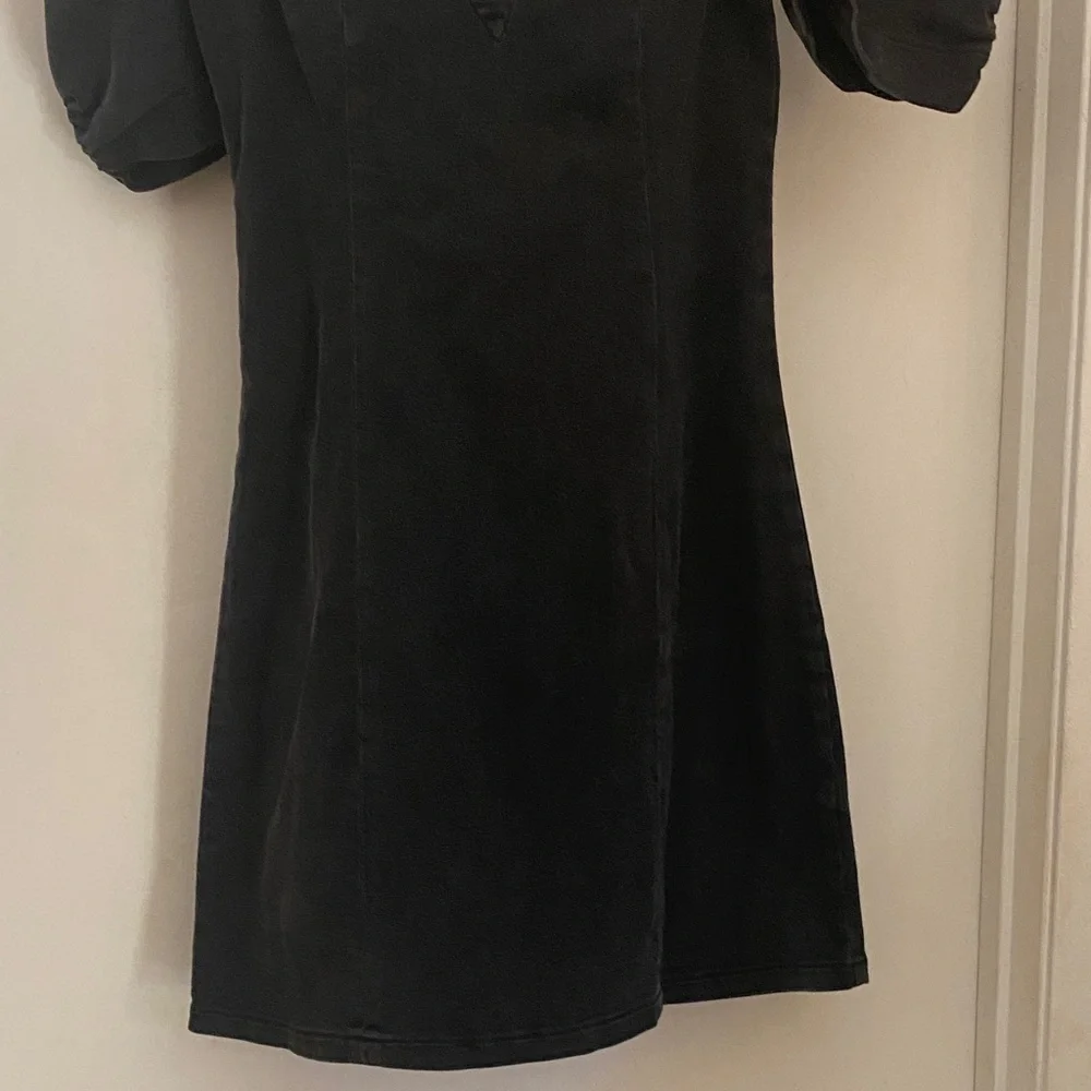 Urban Outfitters Black Puff Sleeve Mini Dress - Picture 3 of 7